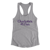 Charlotte's Number 1 Fan Women's Racerback Tank-Allegiant Goods Co. Vintage Sports Apparel