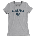 Alabama Pickleball Women's T-Shirt-Heather Grey-Allegiant Goods Co. Vintage Sports Apparel
