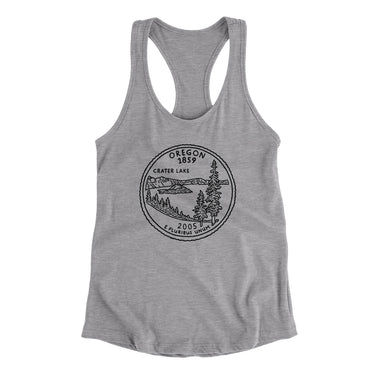 Oregon State Quarter Women's Racerback Tank-Allegiant Goods Co. Vintage Sports Apparel