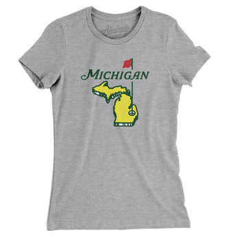 Michigan Golf Women's T-Shirt-Allegiant Goods Co. Vintage Sports Apparel