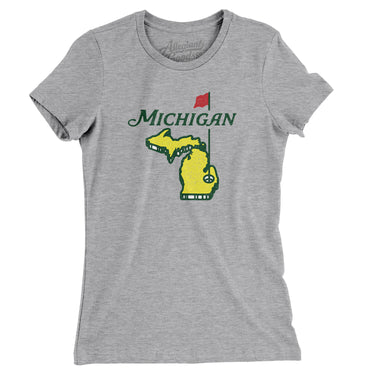 Michigan Golf Women's T-Shirt-Allegiant Goods Co. Vintage Sports Apparel