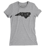 North Carolina State Shape Text Women's T-Shirt-Allegiant Goods Co. Vintage Sports Apparel