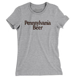 Pennsylvania Beer Women's T-Shirt-Heather Grey-Allegiant Goods Co. Vintage Sports Apparel
