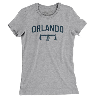 Orlando Cycling Women's T-Shirt-Heather Grey-Allegiant Goods Co. Vintage Sports Apparel