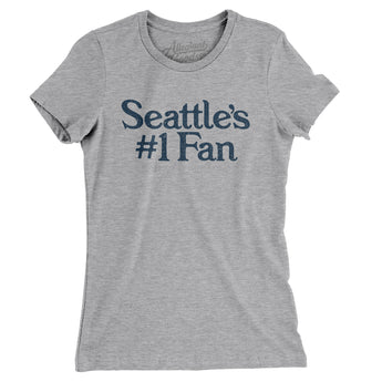 Seattle's Number 1 Fan Women's T-Shirt-Allegiant Goods Co. Vintage Sports Apparel