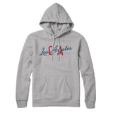 Los Angeles Ca Overprinted Hoodie-Allegiant Goods Co. Vintage Sports Apparel