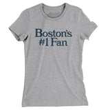 Boston's Number 1 Fan Women's T-Shirt-Allegiant Goods Co. Vintage Sports Apparel