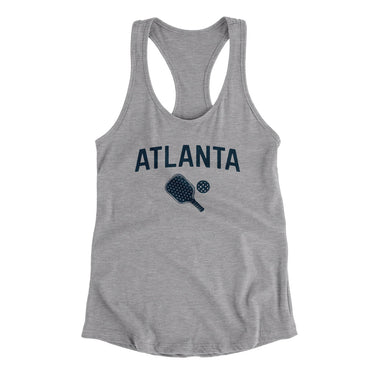 Atlanta Pickleball Women's Racerback Tank-Heather Grey-Allegiant Goods Co. Vintage Sports Apparel