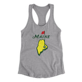 Maine Golf Women's Racerback Tank-Heather Grey-Allegiant Goods Co. Vintage Sports Apparel