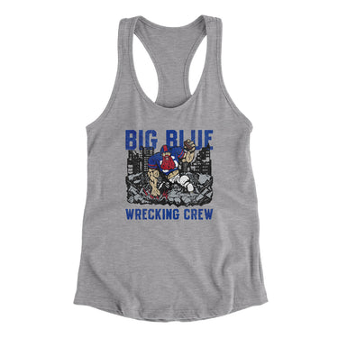 Big Blue Wrecking Crew Women's Racerback Tank-Allegiant Goods Co. Vintage Sports Apparel
