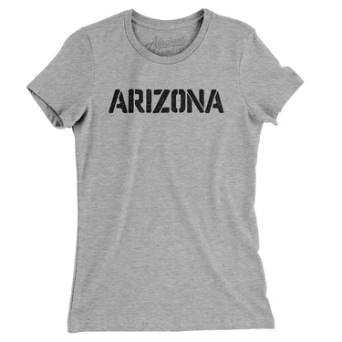 Arizona Military Stencil Women's T-Shirt-Allegiant Goods Co. Vintage Sports Apparel