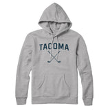 Tacoma Golf Hoodie-Heather Grey-Allegiant Goods Co. Vintage Sports Apparel