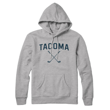 Tacoma Golf Hoodie-Heather Grey-Allegiant Goods Co. Vintage Sports Apparel