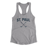 St. Paul Golf Women's Racerback Tank-Heather Grey-Allegiant Goods Co. Vintage Sports Apparel
