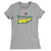 Tennessee Golf Women's T-Shirt-Heather Grey-Allegiant Goods Co. Vintage Sports Apparel