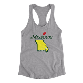 Missouri Golf Women's Racerback Tank-Allegiant Goods Co. Vintage Sports Apparel