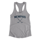 Memphis Golf Women's Racerback Tank-Heather Grey-Allegiant Goods Co. Vintage Sports Apparel