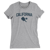 California Pickleball Women's T-Shirt-Heather Grey-Allegiant Goods Co. Vintage Sports Apparel