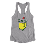 Ohio Golf Women's Racerback Tank-Heather Grey-Allegiant Goods Co. Vintage Sports Apparel