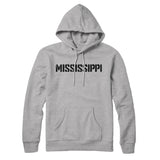 Mississippi Military Stencil Hoodie-Allegiant Goods Co. Vintage Sports Apparel