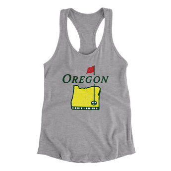 Oregon Golf Women's Racerback Tank-Allegiant Goods Co. Vintage Sports Apparel