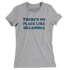 There's No Place Like Oklahoma Women's T-Shirt-Heather Grey-Allegiant Goods Co. Vintage Sports Apparel