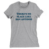 There's No Place Like San Antonio Women's T-Shirt-Heather Grey-Allegiant Goods Co. Vintage Sports Apparel