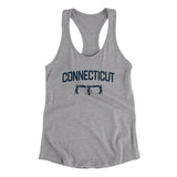 Connecticut Cycling Women's Racerback Tank-Heather Grey-Allegiant Goods Co. Vintage Sports Apparel