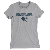 Fredericksburg Pickleball Women's T-Shirt-Heather Grey-Allegiant Goods Co. Vintage Sports Apparel