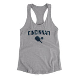 Cincinnati Pickleball Women's Racerback Tank-Heather Grey-Allegiant Goods Co. Vintage Sports Apparel