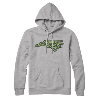 North Carolina Golf Course Hoodie-Heather Grey-Allegiant Goods Co. Vintage Sports Apparel