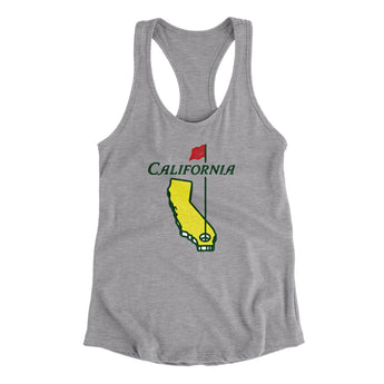 California Golf Women's Racerback Tank-Allegiant Goods Co. Vintage Sports Apparel