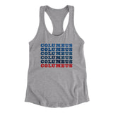 Columbus Repeat Women's Racerback Tank-Allegiant Goods Co. Vintage Sports Apparel