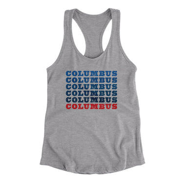 Columbus Repeat Women's Racerback Tank-Allegiant Goods Co. Vintage Sports Apparel