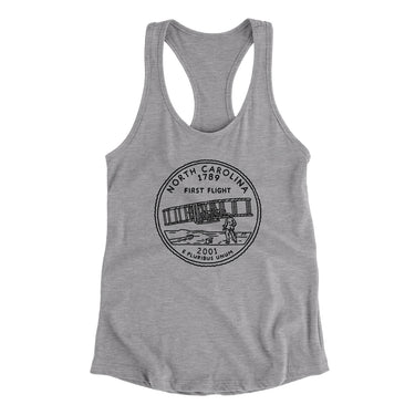 North Carolina State Quarter Women's Racerback Tank-Allegiant Goods Co. Vintage Sports Apparel