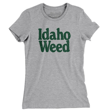 Idaho Weed Women's T-Shirt-Heather Grey-Allegiant Goods Co. Vintage Sports Apparel