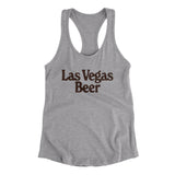 Las Vegas Beer Women's Racerback Tank-Heather Grey-Allegiant Goods Co. Vintage Sports Apparel