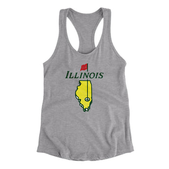 Illinois Golf Women's Racerback Tank-Allegiant Goods Co. Vintage Sports Apparel