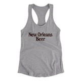 New Orleans Beer Women's Racerback Tank-Heather Grey-Allegiant Goods Co. Vintage Sports Apparel