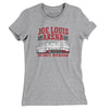 Joe Louis Arena Women's T-Shirt-Heather Grey-Allegiant Goods Co. Vintage Sports Apparel