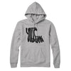 Louisiana State Shape Text Hoodie-Heather Grey-Allegiant Goods Co. Vintage Sports Apparel
