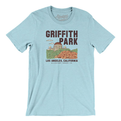 Griffith Park Men/Unisex T-Shirt-Heather Ice Blue-Allegiant Goods Co. Vintage Sports Apparel