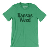 Kansas Weed Men/Unisex T-Shirt-Heather Kelly-Allegiant Goods Co. Vintage Sports Apparel