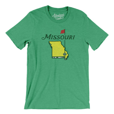 Missouri Golf Men/Unisex T-Shirt-Heather Kelly-Allegiant Goods Co. Vintage Sports Apparel
