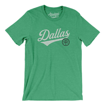 Dallas Vintage Script Men/Unisex T-Shirt-Allegiant Goods Co. Vintage Sports Apparel