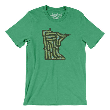 Minnesota Golf Course Men/Unisex T-Shirt-Heather Kelly-Allegiant Goods Co. Vintage Sports Apparel