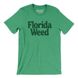 Florida Weed Men/Unisex T-Shirt-Heather Kelly-Allegiant Goods Co. Vintage Sports Apparel