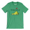 Virginia Golf Men/Unisex T-Shirt-Heather Kelly-Allegiant Goods Co. Vintage Sports Apparel