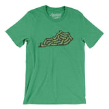 Kentucky Golf Course Men/Unisex T-Shirt-Heather Kelly-Allegiant Goods Co. Vintage Sports Apparel