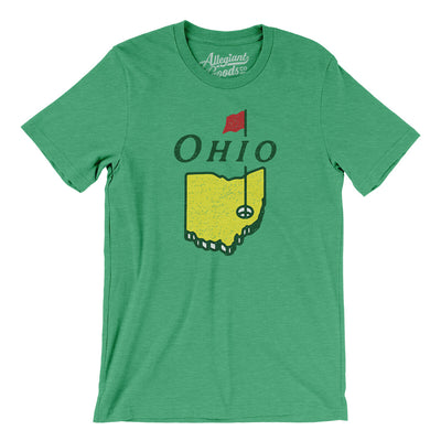Ohio Golf Men/Unisex T-Shirt-Heather Kelly-Allegiant Goods Co. Vintage Sports Apparel